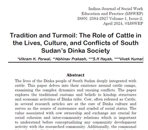 07 Tradition and Turmoil: The Role of Cattle in the Lives, Culture, and Conflicts of South Sudan’s Dinka Society